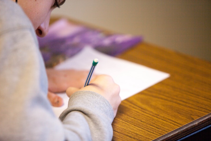 Woman writing