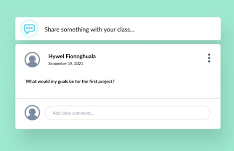 Screenshot of Classcraft student messaging feature