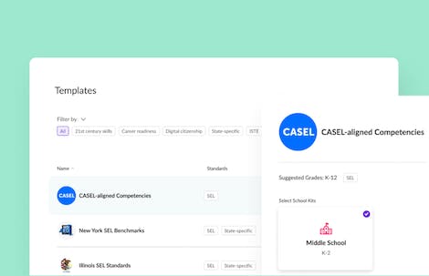 Screenshot of Classcraft SEL templates
