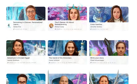Screenshot of teachers and their Classcraft Quests
